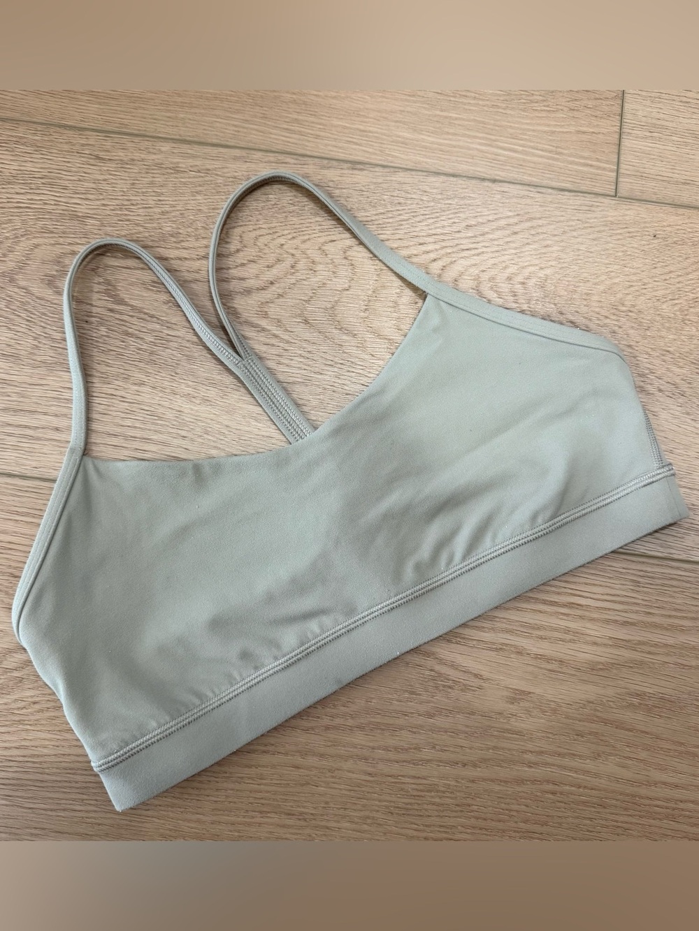 Lululemon sports bra- tan beige